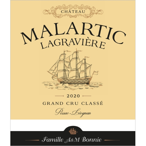Chateau Malartic Lagraviere, Pessac Leognan Grand Cru Classe 2021 - OWC of 6 Bottles x 75cl