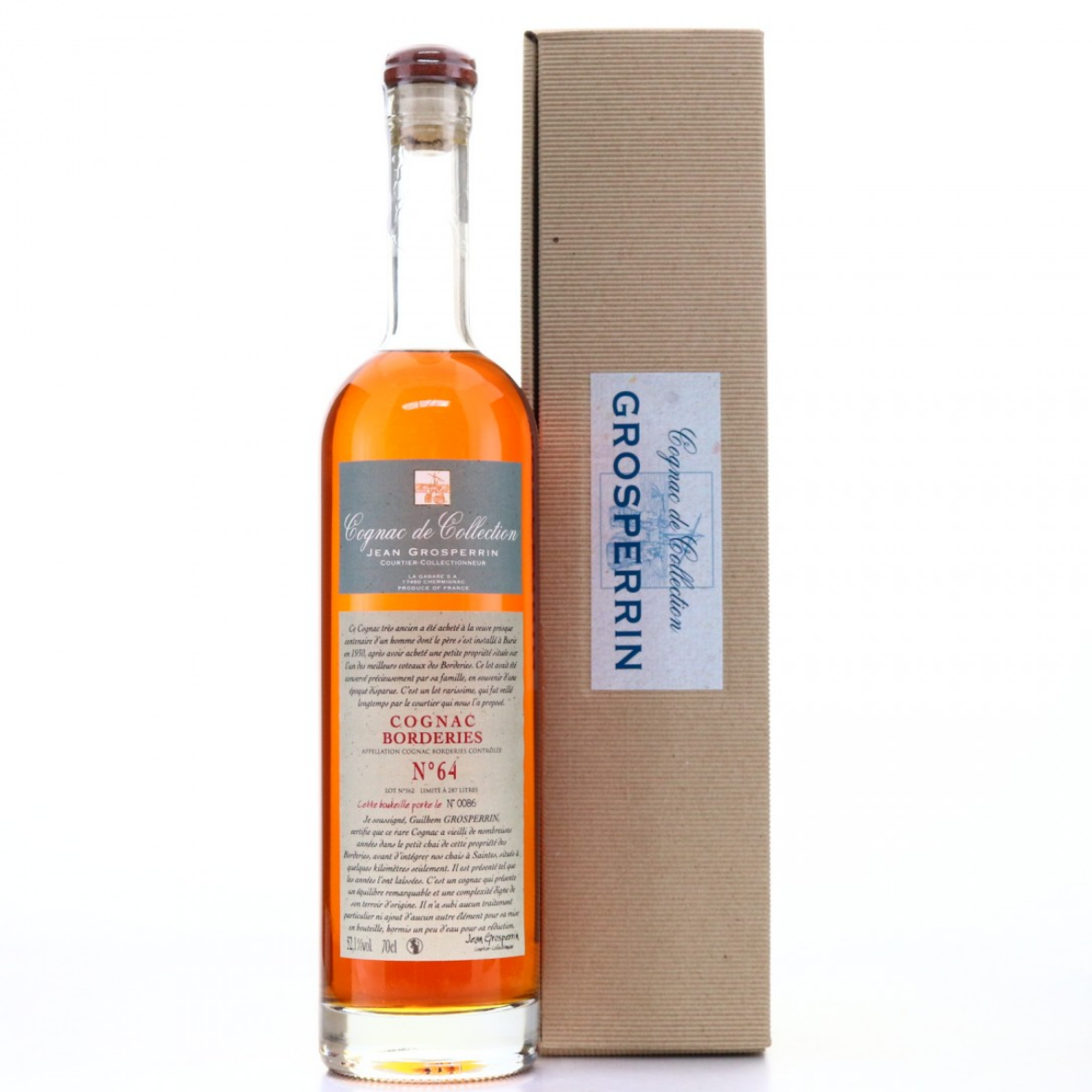 Jean Grosperrin, Cognac Borderies Lot No 19.10 (40%, 70cl)